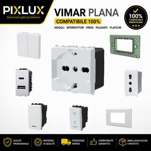 Vimar plana compatibile presa - plana,