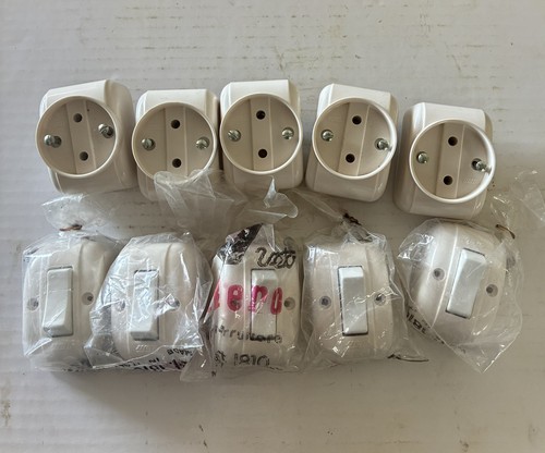 Stock 10pz presa elettrica - 10pz, +