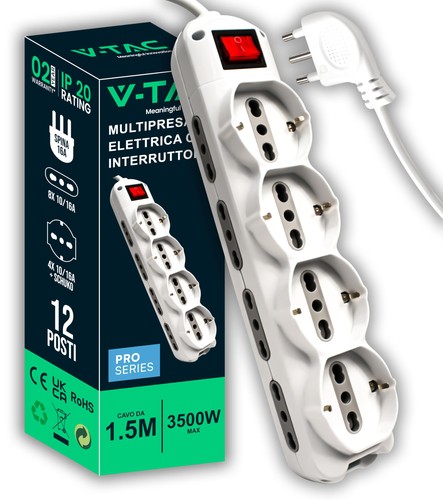 Tac multipresa elettrica 12 - multipresa,