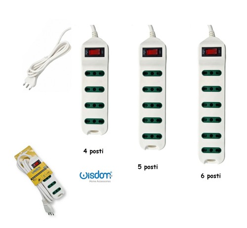 Multipresa elettrica 6 - -,